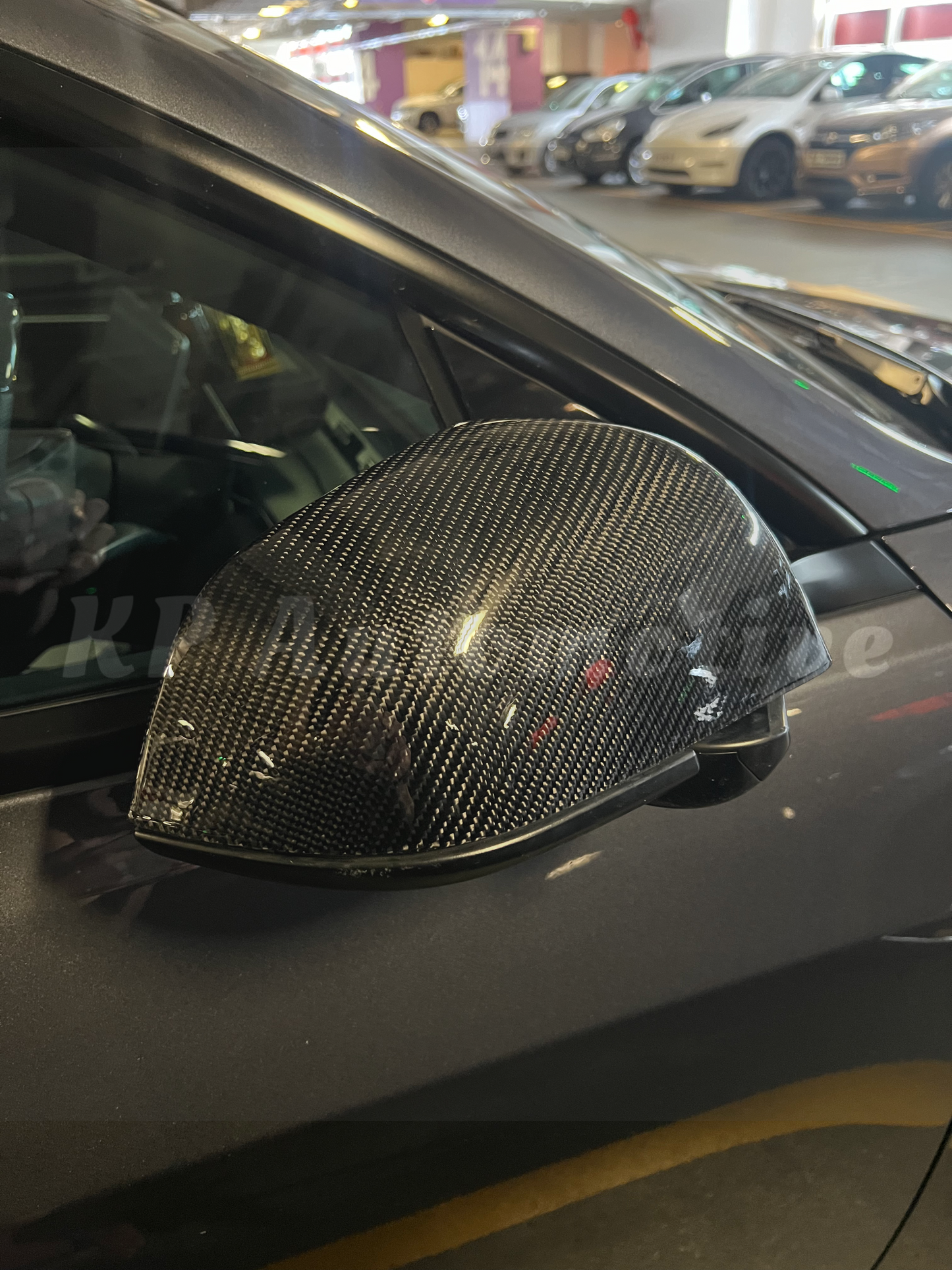 Model 3 Gloss Carbon Replacement Mirror Cap