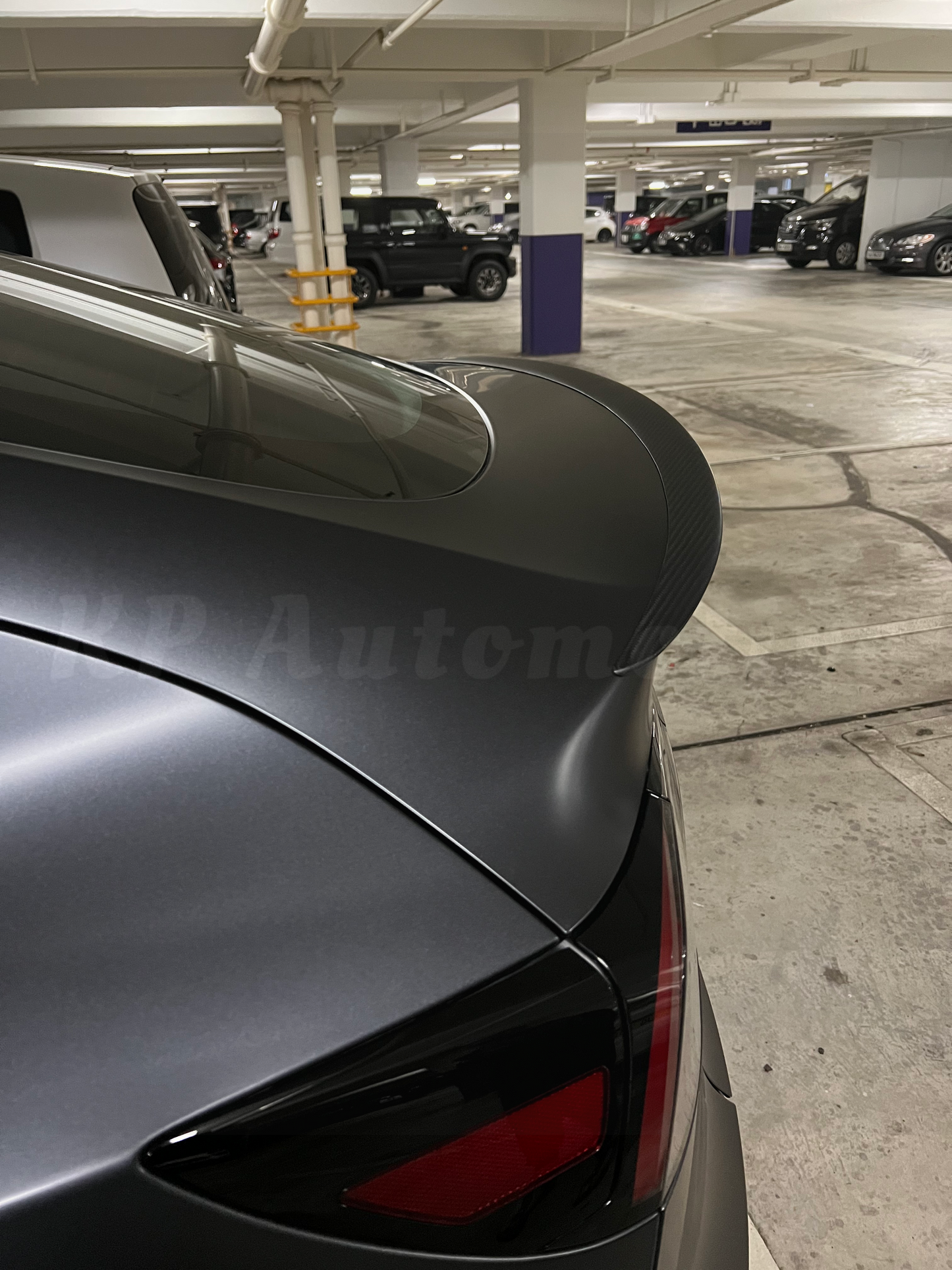 KPA Model Y Dry Carbon Performance Style Spoiler (Matte Finish)